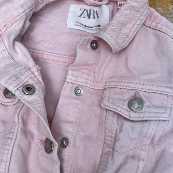 ZARA light pink vintage denim jacket - Picture 9 of 9